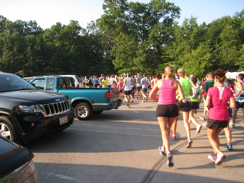 2012 North Country Run HM 0131.JPG - The 2012 North Country Run, a half marathon race through the beautiful Manistee National Forest in Michigan. August 25, 2012 a nice warm day for a run through the hills!